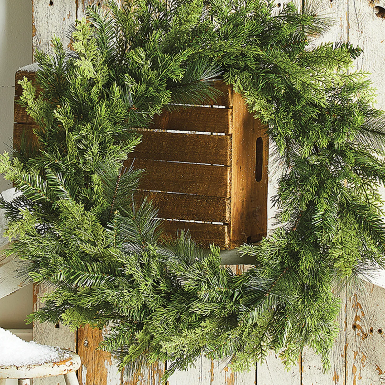 Raz 28" Real Feel Cedar Pine Greenery Christmas Wreath W4102412