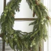 Raz 30" Real Feel Oval Cedar And Pinecone Christmas Wreath W4011591