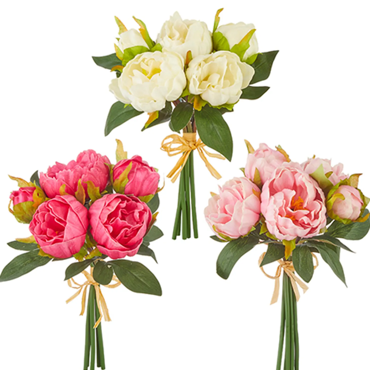 Raz 10.5" Real Feel Peony Bundle XF3702116