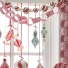 Raz 4' Red And White Striped Chain Christmas Garland G4106712