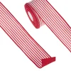 Raz 2.5" Red And White Striped Wired Christmas Ribbon R4271811