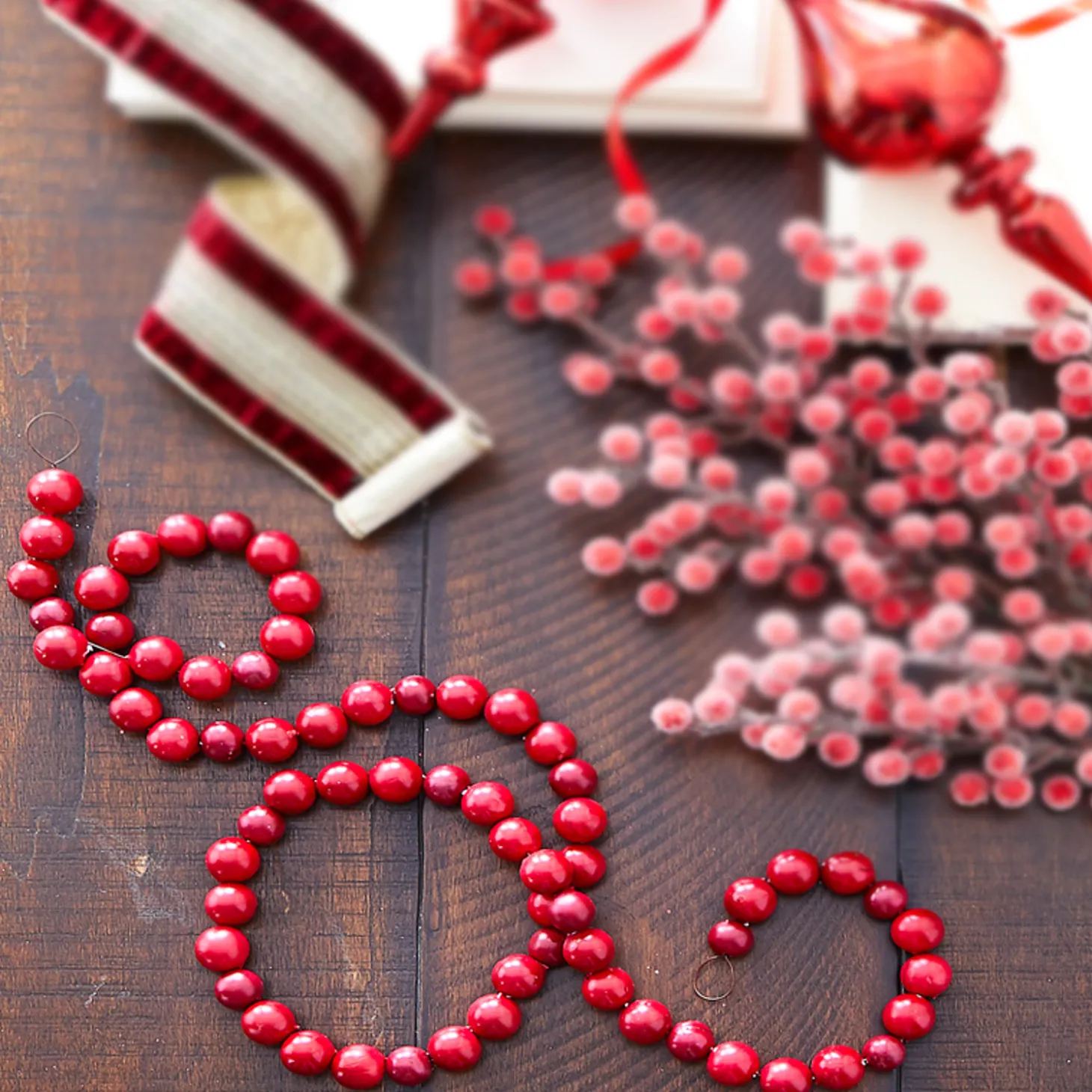 Raz 4' Red Berry Ball Christmas Tree Garland G4206719