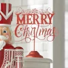 Raz 12.75" Red Merry Christmas On Stand Christmas Sign Decoration 4428091