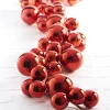Raz 4' Red Plastic Ball Christmas Garland G3216179