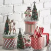 Raz 10" Retro Christmas Friends On Box Decoration 4416193
