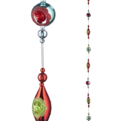 Raz 6' Retro Ornament Christmas Tree Glass Garland G4122805