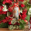 Raz 6" Santa Portrait Glass Christmas Ornament 4324617