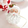 Raz 6.5" Santa With Glasses Glass Christmas Ornament 4352897