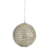 Raz 4" Silver Jeweled Christmas Ball Ornament 4327314