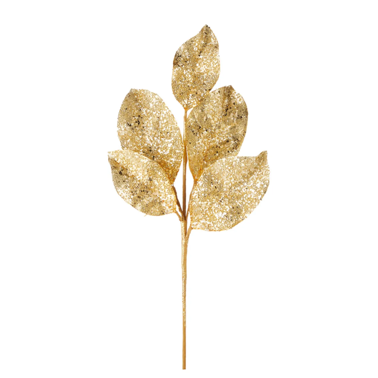 Raz 24" Silver Or Gold Beaded Metallic Leaf Christmas Spray F4106650