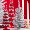 Raz 11.5" Silver Tinsel Christmas Tree 4319196
