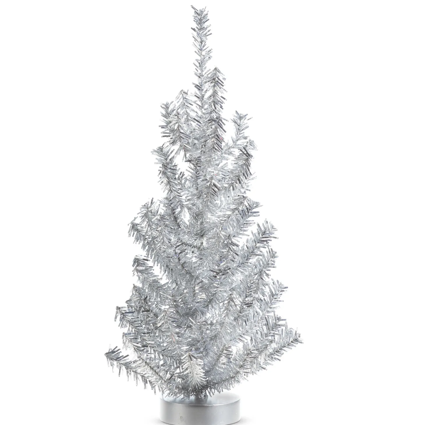 Raz 11.5" Silver Tinsel Christmas Tree 4319196