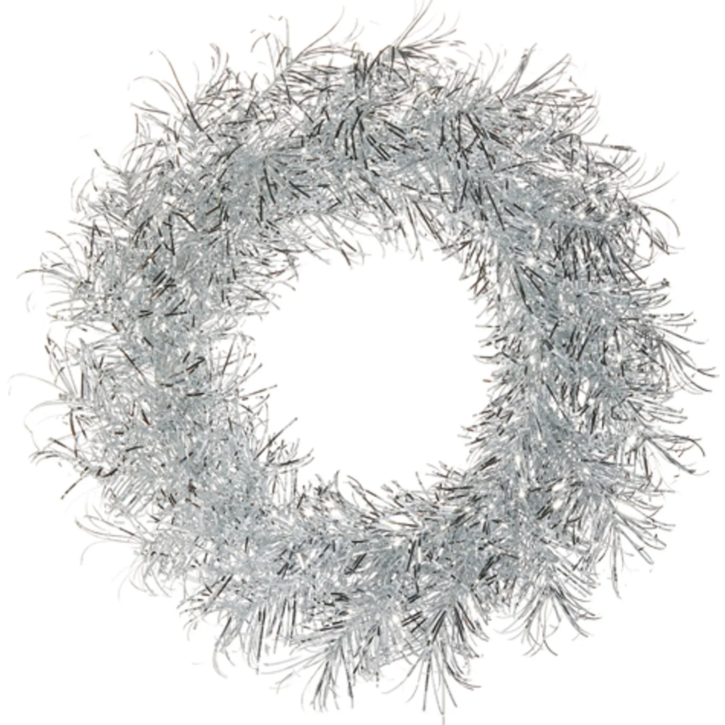 Raz 22" Silver Tinsel Christmas Wreath W4302402