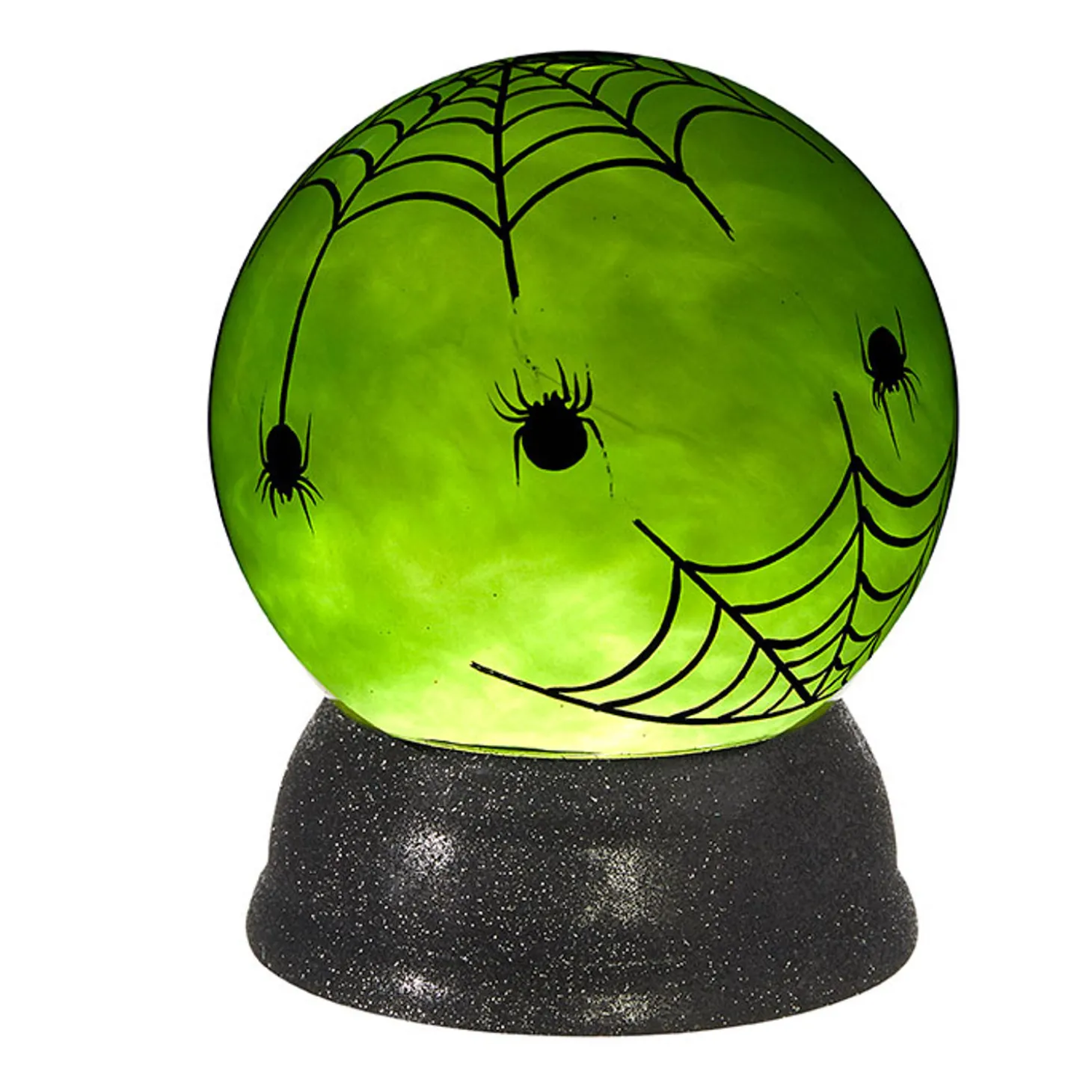 Raz 6" Spider Web Lighted Globe Halloween Decoration 4019116