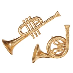 Raz 10.5" Trumpet Or French Horn Christmas Ornament 4316162