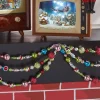 Raz 7' Vintage Glass Christmas Tree Garland G4320031