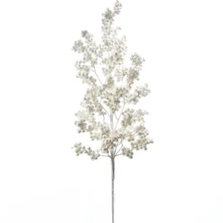 Raz 32" White Glittered Berry Cluster Christmas Tree Spray F4302392