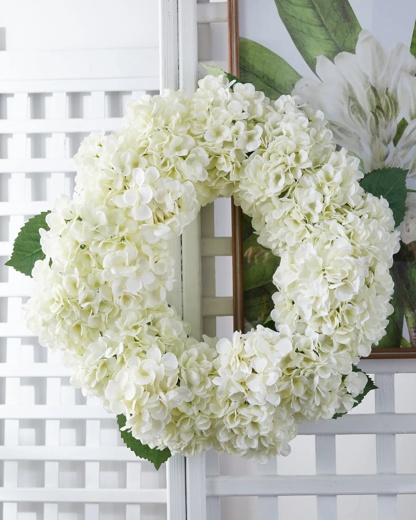 Raz 26" White Hydrangea Spring Wreath W4441808