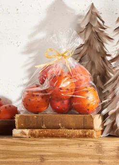 Raz Bag Of Pomanders Oranges With Cloves Christmas Decoration 4002263