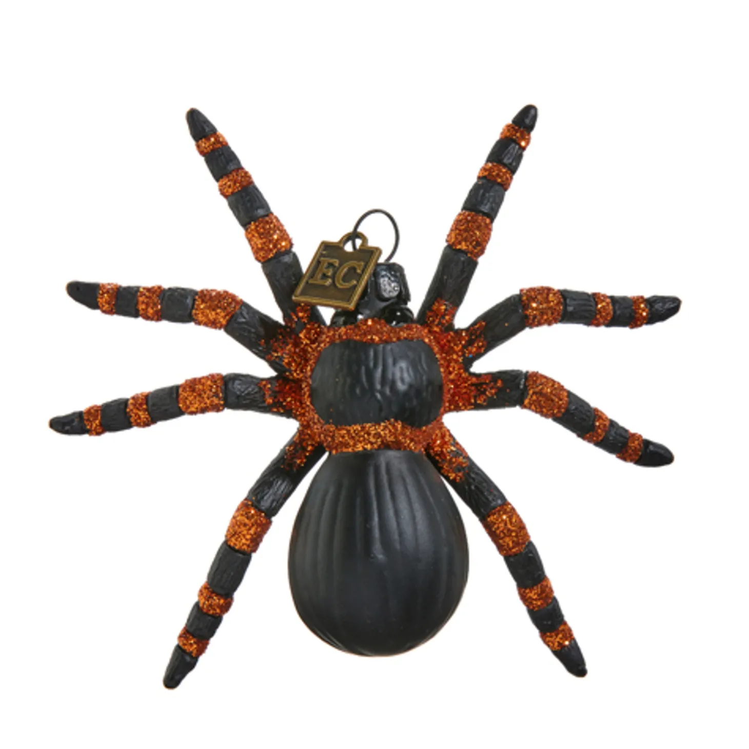 Raz Eric Cortina 4" Along Came A Spider Glass Halloween Ornament 4453115