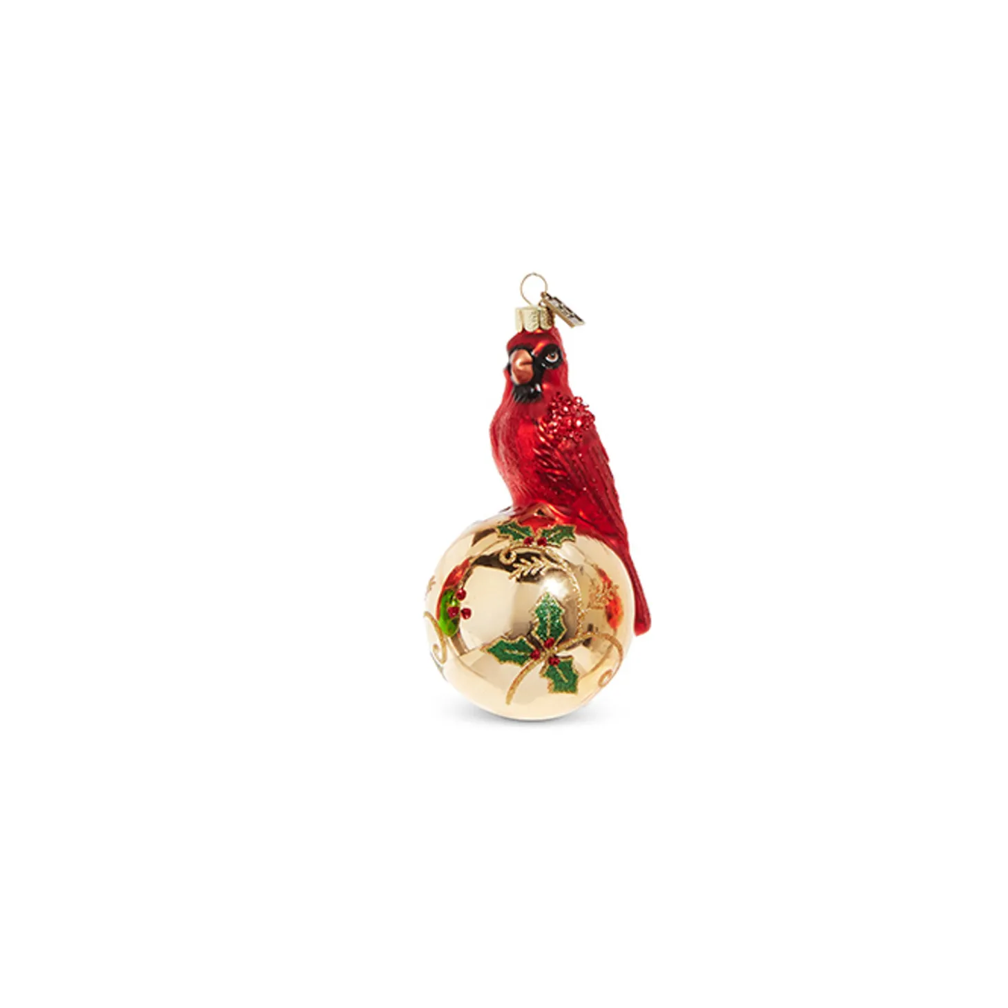Raz Eric Cortina 5" Elegant Cardinal Glass Christmas Ornament 4353115