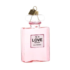 Raz Eric Cortina 4" Love Potion No. 9 Glass Christmas Ornament 4453165