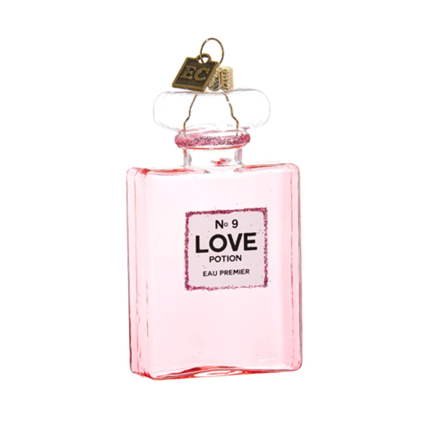 Raz Eric Cortina 4" Love Potion No. 9 Glass Christmas Ornament 4453165