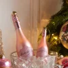 Raz Eric Cortina 5.75" Or 8.25" Congratulations Pink Champagne Glass Christmas Ornament