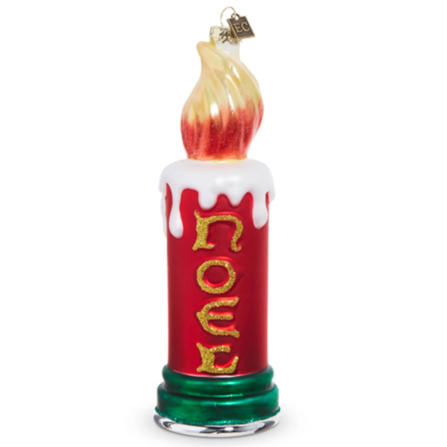 Raz Eric Cortina 5.5" Or 8" Noel Blow Mold Candle Glass Christmas Ornament