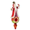 Raz Eric Cortina 7.5" Regal Santa Glass Christmas Ornament 4453171