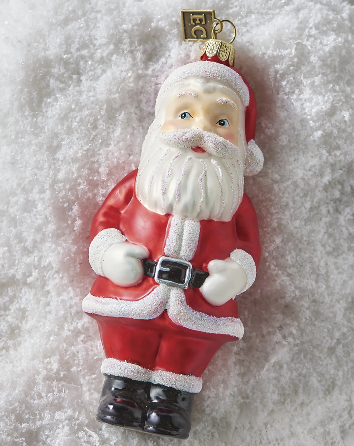 Raz Eric Cortina 5.5" Vintage Inspired Santa Glass Christmas Ornament 4253121