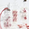 Raz Eric Cortina Clear Glass Peppermint Candy Jar Glass Christmas Ornament