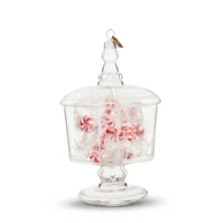 Raz Eric Cortina Small Or Large Christmas Candy Jar Glass Ornament