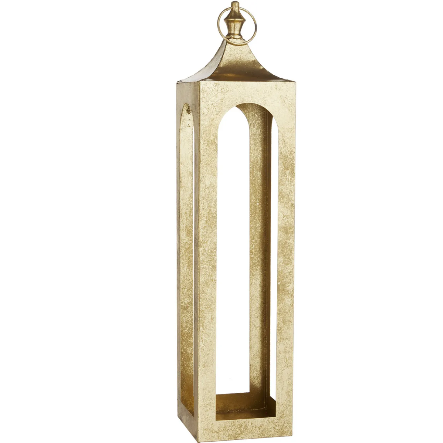Raz Large 21" Or 29" Gold Lantern Christmas Decoration