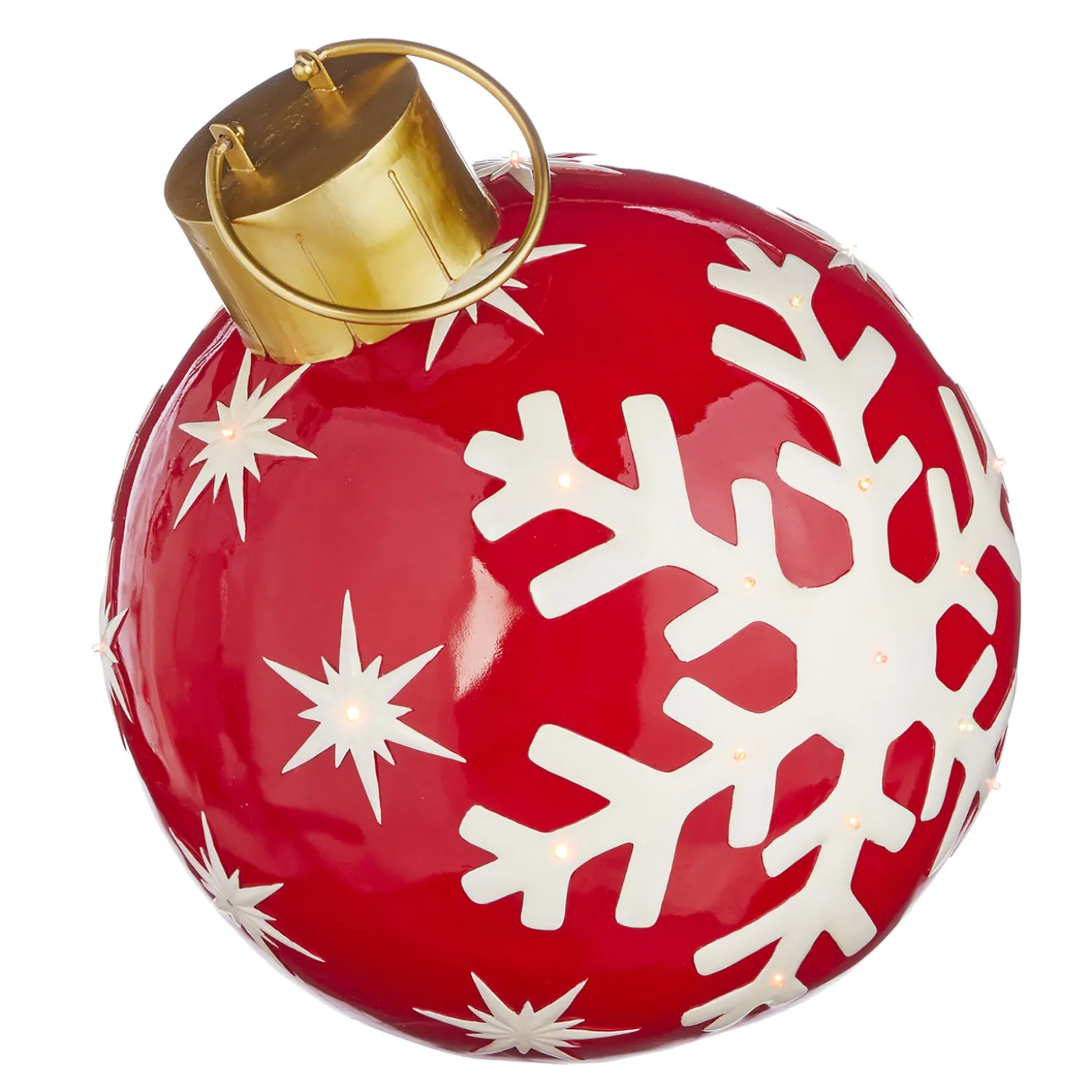 Raz Red Or Green LED Lighted Ornament Christmas Decorations