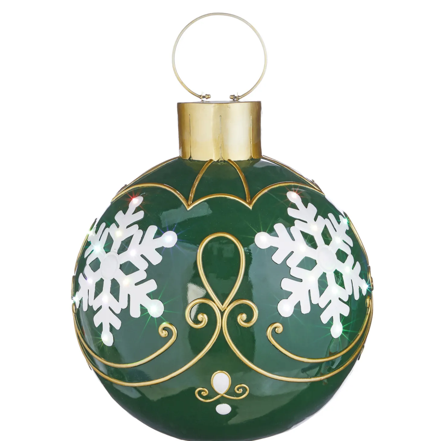 Raz Red Or Green LED Lighted Ornament Christmas Decorations