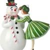 Regency 6.5" Retro Snowman With Lady Christmas Figure MTX73132