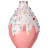 Regency 5" Sprinkles Pink Glass Finial Christmas Ornament MTX74657