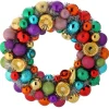 Regency 19.5" Tinsel Colorful Ball Ornament Christmas Wreath MTX73682