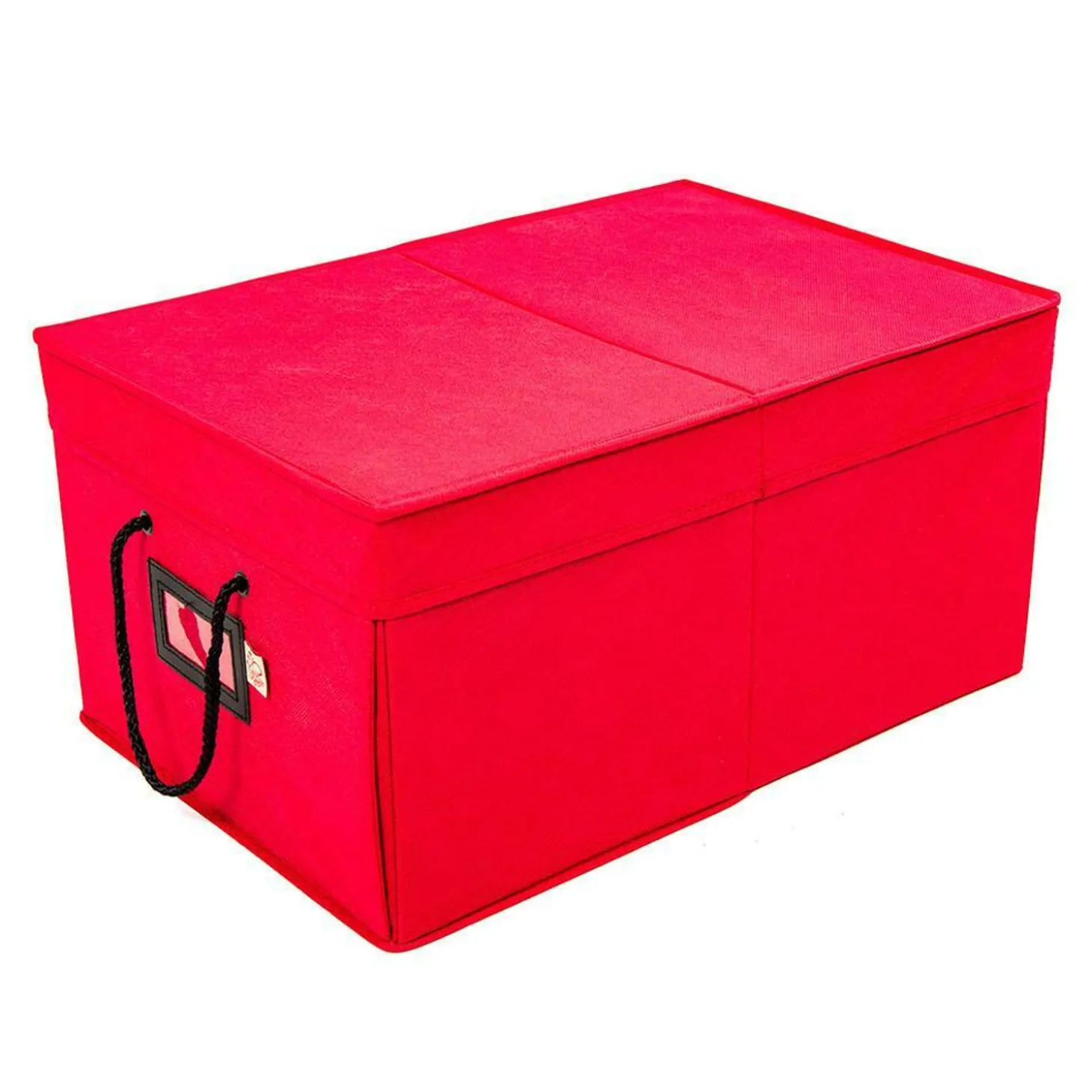 Santa's Bags Red 3 Tray Ornament Storage Drawer With Lid SB-10452-RED