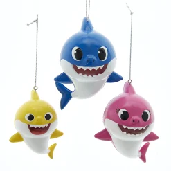 Set Of 3 Baby Shark Christmas Ornament Set BK1201