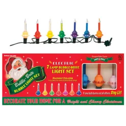 Shiny Brite Christmas Bubble Light Strand 7 LT 4027851