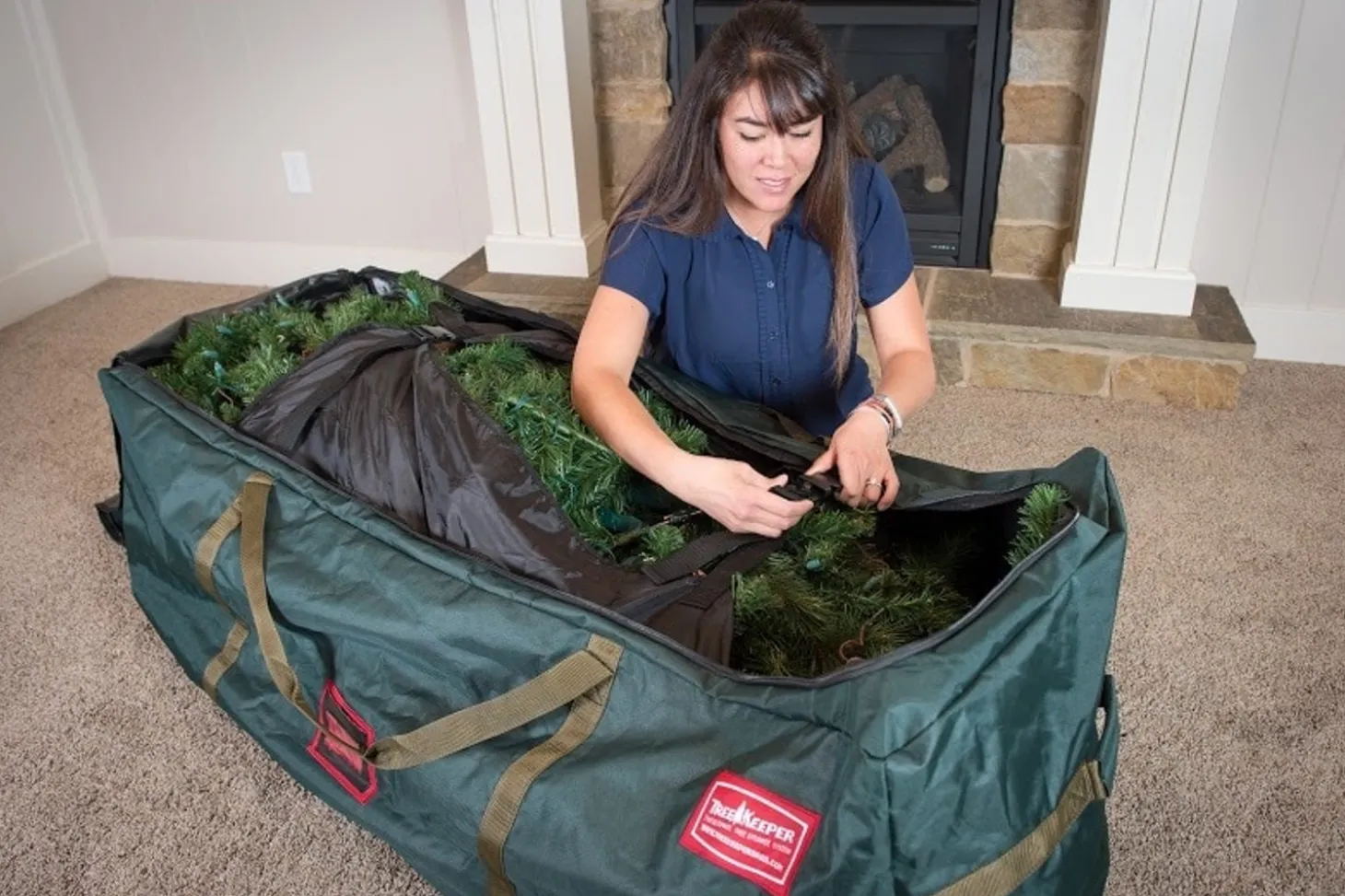 Treekeeper Drop Stand 9' Christmas Tree Storage Duffel TK-10709-RS