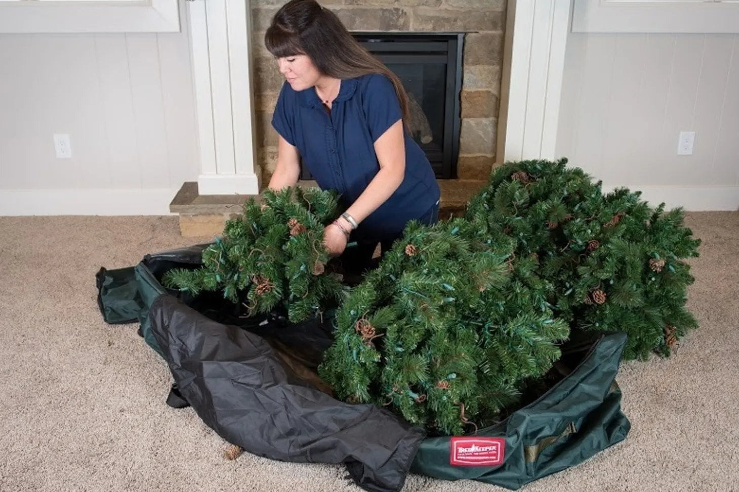 Treekeeper Drop Stand 9' Christmas Tree Storage Duffel TK-10709-RS