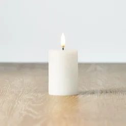 Uyuni 4" Flicker Flame White Votive Battery Candle 4034518