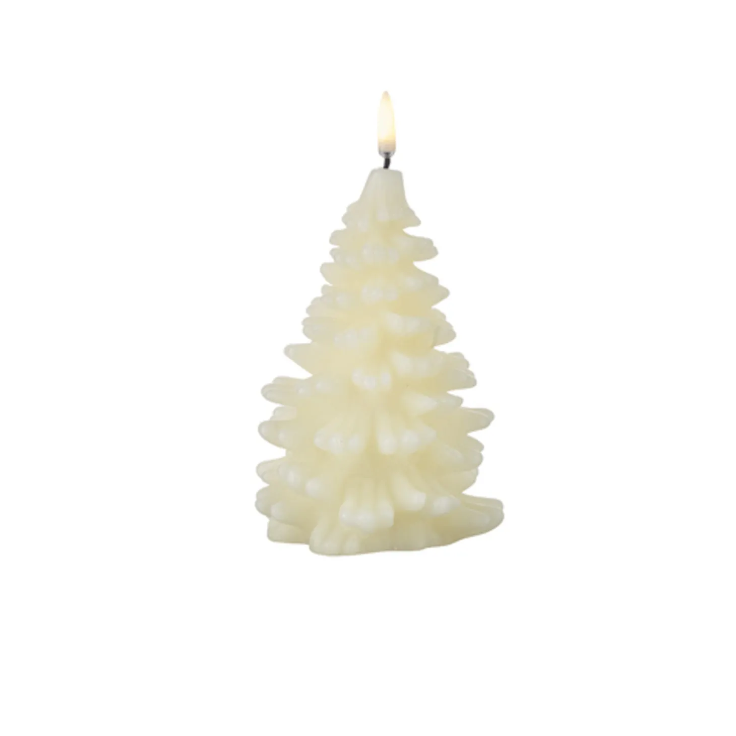 Uyuni 7" Or 8" Ivory Christmas Tree Flicker Flame Candle